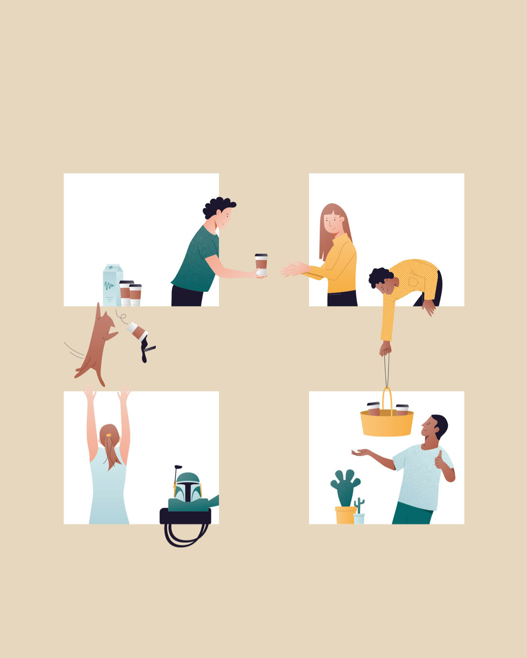 Illustrating the five core values of digital agency TreeHouse